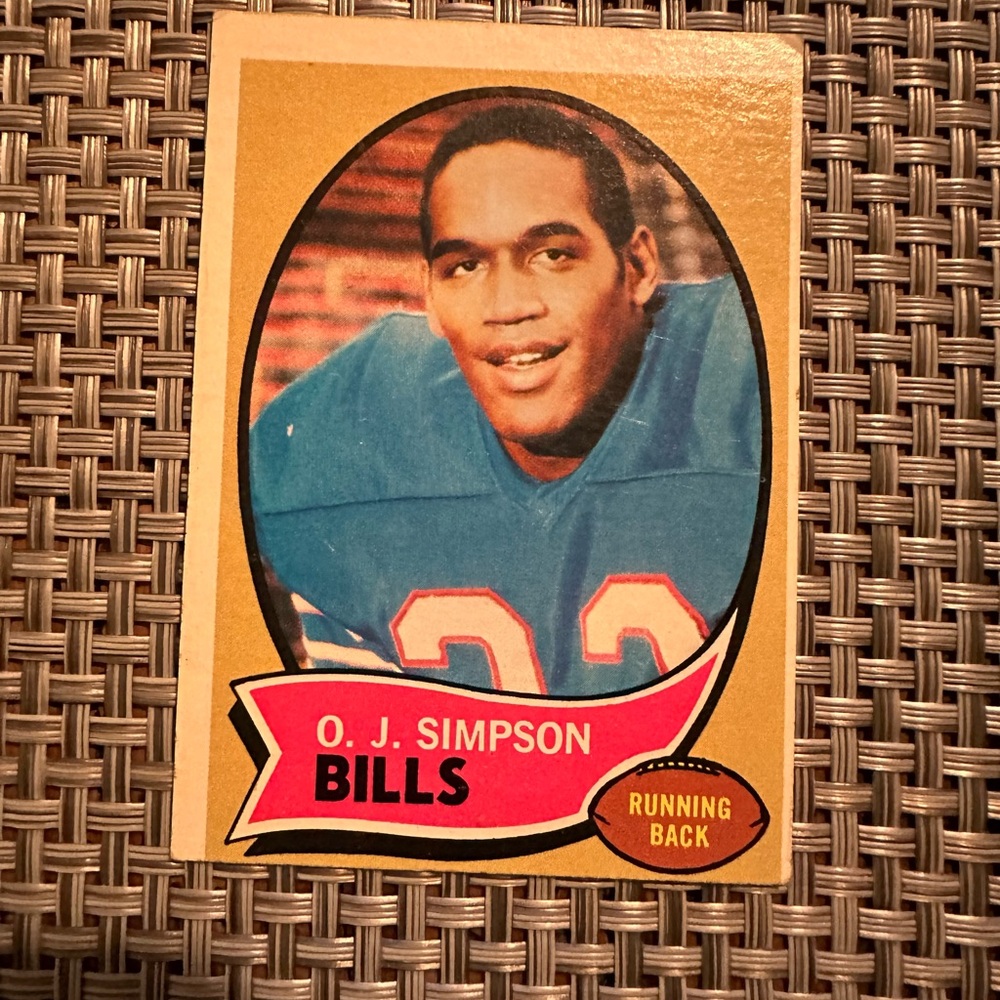 OJ Simpson rookie card.